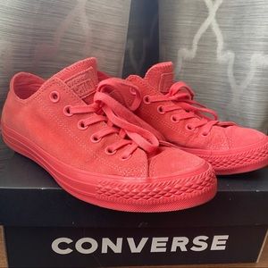 Converse Monochrome Red Suede